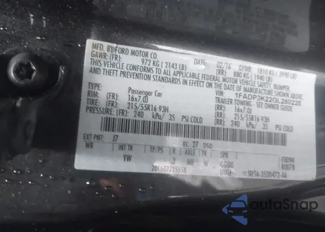 2016 Ford Focus Se from USA, damaged, VIN 1FADP3K22GL280225